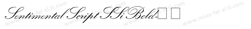 Sentimental Script SSi Bold字体转换